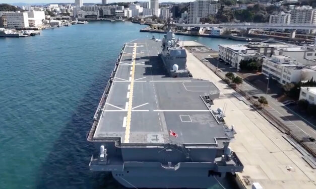 Chinese Citizen Flies Drone Over JS Izumo, USS Ronald Reagan Aircraft Carriers in Japan